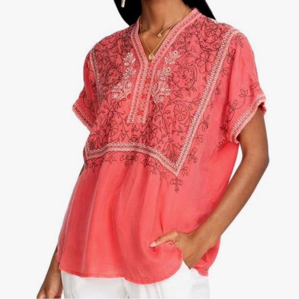 Pete & Greta | Johnny Was Georgia Peach Women's Blouse